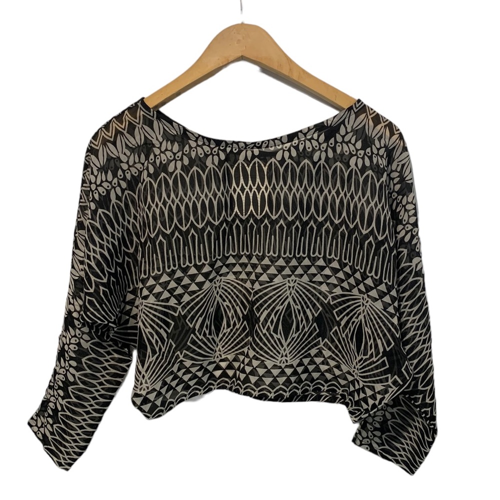 White Rabbit Sheer Crop Top - Picture 5 of 5